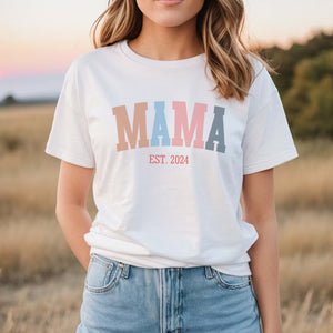 Mama Shirt For Mothers Day Gift From Daughter, Mama Tshirt For Birthday Gift For Her, Baby Shower Gift Christmas Gift For Mom