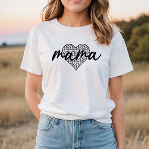 Valentine Mama T-shirt, Mama Heart Shirt, Mothers Day Gift, Custom Shirt for Mothers,Mommy Tee, Mom Personalization Gift