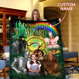 Personalized The Wizard of Oz Blanket, Blanket Gift Ideas
