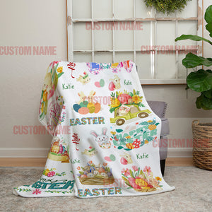 Personalized Easter Blanket, Blanket Gift Ideas, Gift For Kids, Blanket Gift Ideas