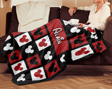 Personalized Mickey Pattern Blanket, Blanket Gift Ideas, Gift For Kids, Blanket Gift Ideas