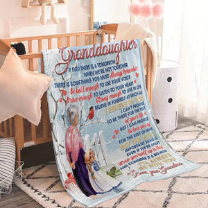 Personalized To My Granddaughter From Grandma - Gift For Your Beloved Granddaugher Blanket