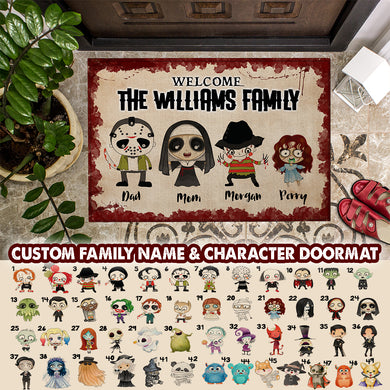 Personalized Horror Movie Family Dornier Rug