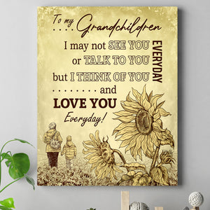 Personalized Grandma Poster Gift For Grandchildren-Love You EveryDay