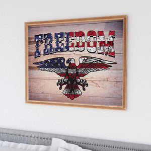 Freedom America Eagle Poster, Independence Day Decor, 4 th July, Stars and Stripes Poster