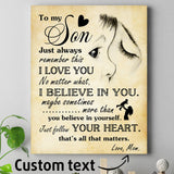 Personalized Mother Vintage Poster Gift For Son