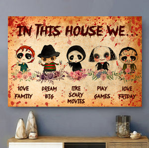 In This House Horror Movie Vintage Poster